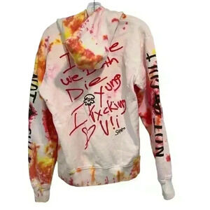 Incase We Both Die Young World Tour Hoodie Tie Dye Size S NWOT